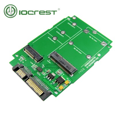 IOCREST M.2 (NGFF) & mSATA SSD to SATA III Adapter