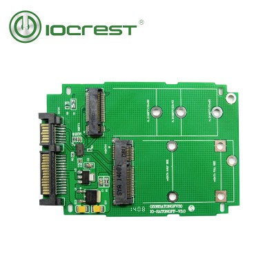 IOCREST M.2 (NGFF) & mSATA adapter SSD TO SATA III Card