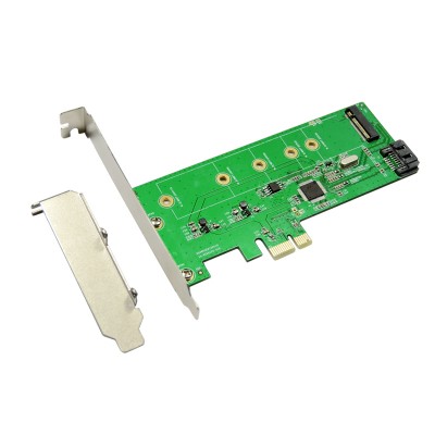 1SATA 6G(Hybrid HDD/SSD Hybrid HDD M.2 SATA SDD Controller+PCIe TO M.2(NGFF),Marvell 88se9130 chipset